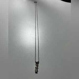 Sterling Silver 925 Dolphin Necklace Diamond